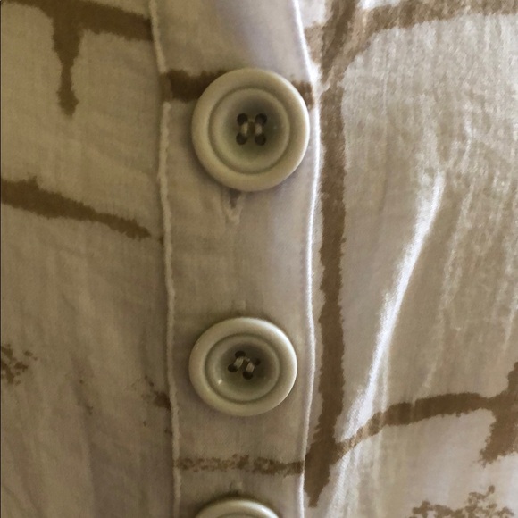 Designer John Mark Button-Up Tunic Blouse. XS - Picture 2 of 4